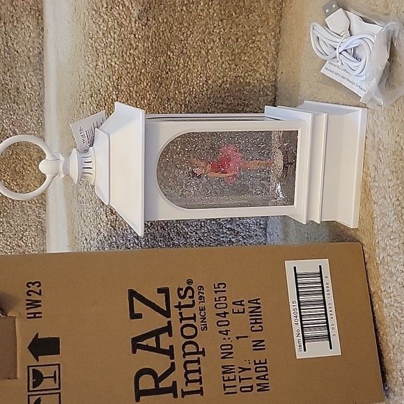 Raz Imports Dancing Ballerina Musical Lighted Water Lantern, 9.25 inches, White - Picture 5 of 7